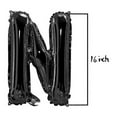thumbnail image 3 of Globos de helio con letras de Mylar de aluminio negro de 16 pulgadas, decoración para fiestas navideñas, pancartas, etc., 3 of 4