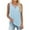Light Blue, variant on Htigea Clearanc Women's V Neck Tank Tops Casual Summer Button Down Sleeveless Shirts Casual Party Daily Army Green,L