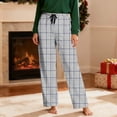 thumbnail image 5 of Mutghys Plaid Pajama Pants for Men Elastic Waist Drawstring Sleep Pants with Pockets Home Relaxing Soft Comfy Casual Pants S-3XL, 5 of 9