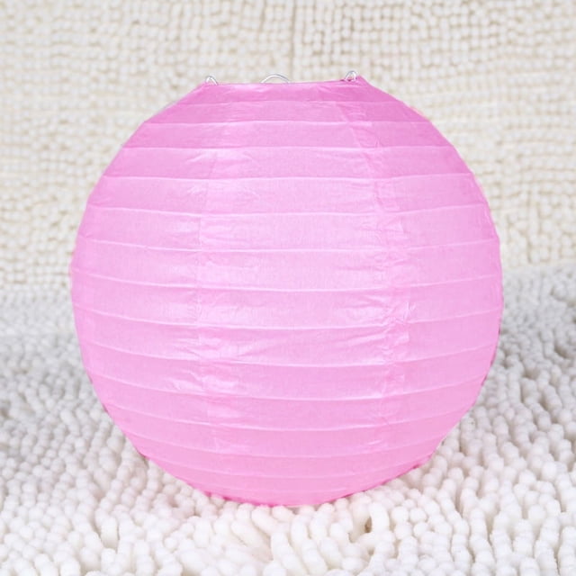 Nvzi Faroles de papel decorativos, faroles de papel colgantes, faroles para interiores y exteriores para lámparas de hogar, fiestas, decoración de eventos (rosa, 6 piezas)