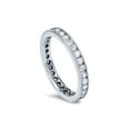 thumbnail image 2 of 1ct Channel Set Diamond Eternity Ring 14K White Gold, 2 of 3