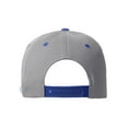 thumbnail image 2 of Daxton Classic Snapback 3D Alphabet A to Z Numbers Initials Flat Bill Visor Cap-Light Grey Royal Hat, Number 9, 2 of 5