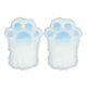thumbnail image 1 of Guantes de patas de gato para disfrazarse, decorativos y cómodos guantes de peluche para vestir. Almohadillas azules blancas, 1 of 9