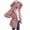 1-Pink, variant on Cardigans for Women Plus Sizes Cardigan Coat Casual Plush Cardigan with Pockets Open Front Hooded Oversized Coat Long Sleeve Blouse Coat Tops