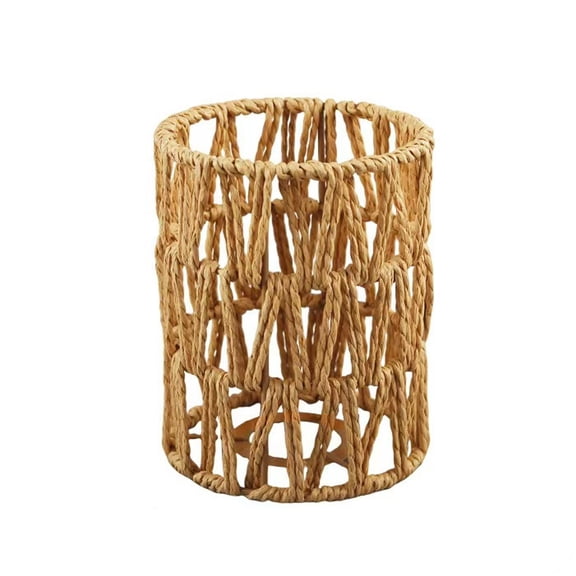 ACDANC Rattan Chandelier Shades Replacement H5.9''Xφ4.7'' Shades Ceiling Fan Light Covers Cylinder Woven Lampshade for Floor Lamps Pendant Light Chandelier Wall Sconces Light Fixture