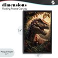 thumbnail image 4 of Stupell Industries Modern Jungle Raptor with Ancient Foliage Black Floating Frame Canvas Art, 17 x 25, by Creative Studio, 4 of 8