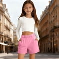 thumbnail image 2 of Byoo Little Boys Burgundy Casual Sweat Shorts Elastic Waist Comfortable Everyday Wear Shorts,Light Pink, 2 of 4
