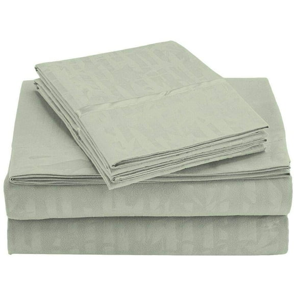 Luxury Home Super-Soft 1600 Series Double-Brushed 6 Pcs Bed Sheets Set (Full, Sage)