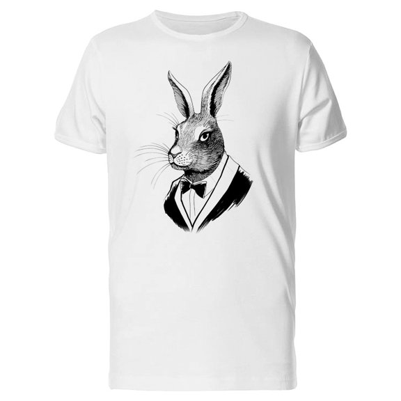 Rabbit In Suit Vintage Sketch Tee Men's -Image by Shutterstock
