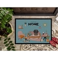 thumbnail image 3 of Dapple Wire Haired Dachshund Sweet Home Door Mat, 3 of 3