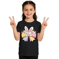 thumbnail image 1 of AWZXDE Hauts pour Filles à Manches Courtes T-Shirt Graphique pour Enfants Jeu Décontracté Thème de Pâques Imprimé Col Rond 1-13 Ans, 1 of 6