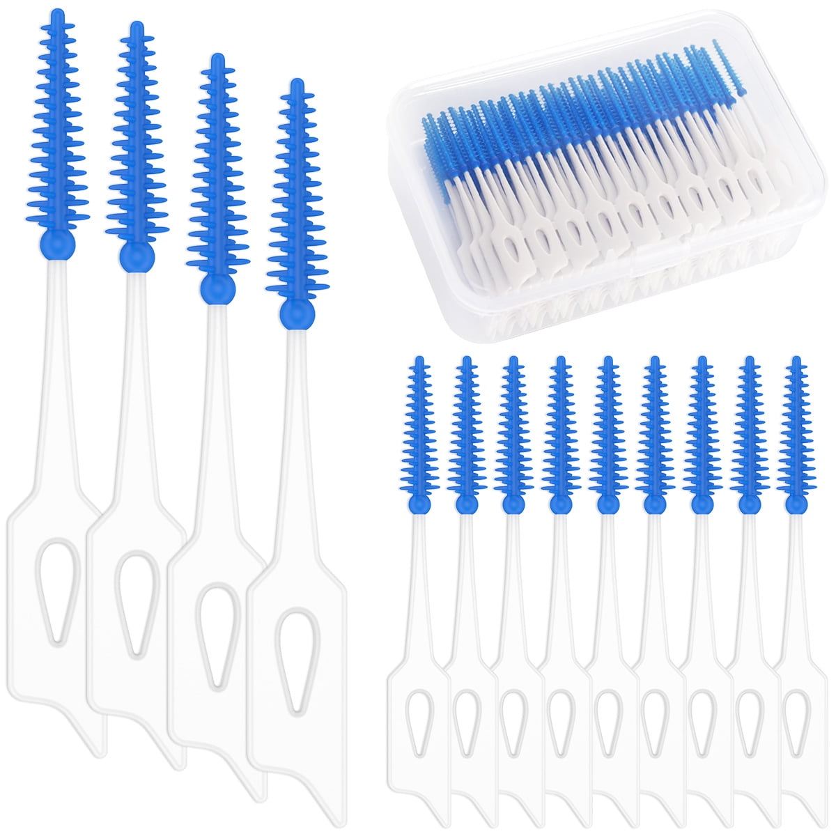 Jytue 160PCS Interdental Brush Toothpick Soft Silicone Tooth Picks