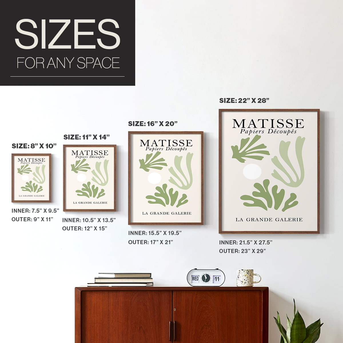 Matisse CCLXXXV in Solid Wood 8 x 10 Framed Print