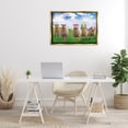 thumbnail image 3 of Stupell Industries Superhero Sheep in Field Animals & Insects Painting Gold Floater Framed Canvas Art Print Wall Art, 31 x 21, 3 of 10