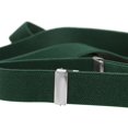thumbnail image 4 of Buyless Fashion Button End Suspenders for Men - 48" Adjustable Straps 1 1/4" - Y Shape - 5113-Hunter-Green, 4 of 7