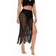 thumbnail image 4 of CHAO Falda de playa para mujer Falda de punto hueca con perspectiva Negro S, 4 of 5