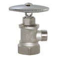 thumbnail image 1 of Llave Dogotuls  Control Angular Lavabo Compresión 1/2x1/2 Pulgada Color Plateado, 1 of 1