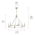 thumbnail image 3 of Kichler Lighting - Carrick - 6 Light Chandelier-23.75 Inches Tall and 32.25, 3 of 8