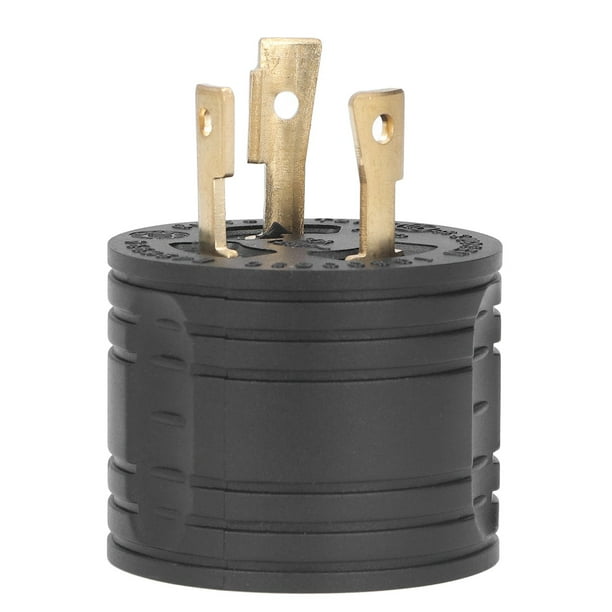 Adaptador convertidor de enchufe TT a RV para generador industrial, contactos de latón, estándar estadounidense, 125 V, 30 A