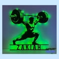 thumbnail image 4 of Handmadetneonsign Powerlifting Metal Sign, Workout Metal Light, Gym Wall Art, Gym Home Wall Decor 78488, 4 of 5