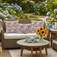 thumbnail image 5 of Light Pink Spring Floral Outdoor Pillow Covers 20x12 Inch Lumbar Pillow Covers Set of 2 Waterproof Decorative Throw Pillow Cases Vintage Summer Botanical Cushion Covers for Patio Furniture Garden, 5 of 8