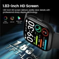 thumbnail image 2 of Smart Watch Fits for Android and iPhone, Smartwatch for Women Men with Alexa Built-in, 1.83" HD Touchscreen Fitness Tracker 120 plus Sports Mode, Smart Watch with Bluetooth Call, IP68, for Gift Black, 2 of 6