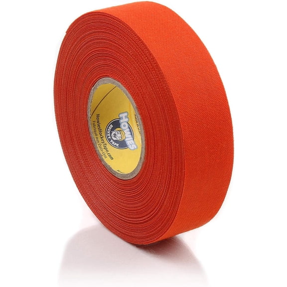 Howies Hockey Tape - 1 Pack Cloth Stick Tape - Orange - Strong, Long-Lasting Grip for Hockey Stick, Lacrosse and Baseball