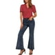 thumbnail image 2 of INSPIRAR CHIC Blusas de V Cuello para Mujeres Elegante Casual Estampado de Cereza Con Solapa Notch Verano Manga Corta L Roja, 2 of 6