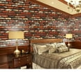 ZAROYEAX Brick Wallpaper Peel and Stick Wallpaper Brick Self Adhesive