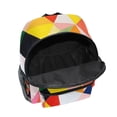 thumbnail image 6 of FORMRS School Backpack with Front Zippered Pocket 12" Student Travel Daypack, Purple Triangles, 6 of 6