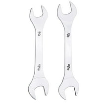Uxcell 2pcs Double Open End Thin Wrench 3/4" 13/16" 7/8" 15/16" SAE U-Shaped Spanner