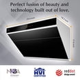 thumbnail image 3 of FOTILE inclined Vent Series 30" 1000 CFM Under Cabinet or Wall Mount Range Hood with 2 LED lights, Motion and Touch Activation in Onyx Black Tempered Glass, 3 of 9