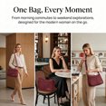 thumbnail image 5 of KXF Women Nylon Crossbody Satchel Purse, Lightweight Waterproof Multi Pocket Handbag for Daily Commute, 5 of 7