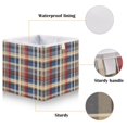 thumbnail image 3 of Iauyy Foldable Home Closet Storage Bins - Waterproof 300D Oxford Rectangle Baskets with Handles for Clothing Storage Books，Red Checkered Pattern, 3 of 6