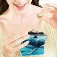 thumbnail image 7 of Whale Elegant Microfiber Coin Purse with Zinc Alloy Jaws - 4.3x4.7 in/11x12 cm Size - Sleek and Durable Wallet for Coins and Small Essentials, 7 of 7