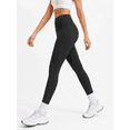 thumbnail image 3 of Women's High-Waisted 7/8 Yoga Leggings, Soft Stretch Workout Pants, Black, S, 3 of 5