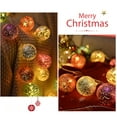 thumbnail image 6 of Glittering Christmas Ball String Lights with Gilded Design for Indoor Outdoor Christmas Tree Decoration and Room Holiday AtmosphereP, 6 of 8