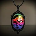 thumbnail image 7 of XIHAMA Gothic Bat Glass Pendant Necklace for Women Vintage Gothic Rope Chain Witch Bat Choker Dark Punk Style Necklace Victoria Emboss Necklace Mystic Witch Jewelry Accessories, 7 of 7
