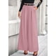 thumbnail image 3 of Pantalones de Trabajo PRETTYGARDEN Mujer Pantalones de Pierna Ancha Rosa XL, 3 of 9
