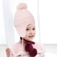thumbnail image 4 of Gorro De Invierno Para Bebé, Conjunto De Guantes Y Bufanda, Gorro Tejido Con Forro Polar, Gorro Grueso Suave Y Cálido Para Niños De 1 A 3 Años, Niños Y Niñas 3 Uds Yuarrent AP007787-02, 4 of 6