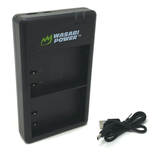 Wasabi Power USB-C Dual Battery Charger for Panasonic DMW-BLK22
