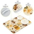 thumbnail image 4 of Bees and Honey Dish Drying Mat 16x18 Absorbent Microfiber Draining Rack Pad for Kitchen Counter Sink, 4 of 8