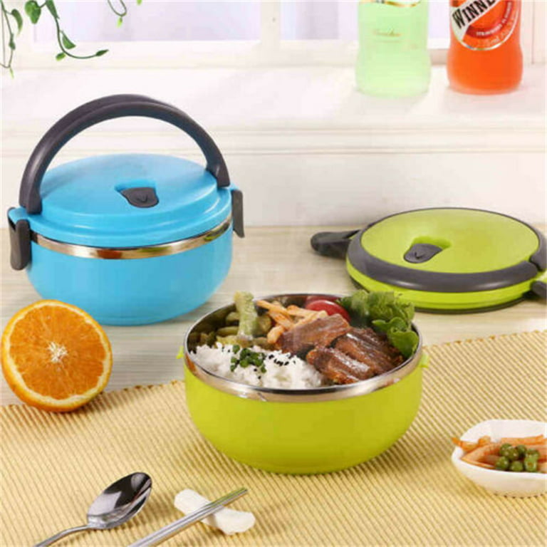750ML Hot Food Warmer Stainless Steel Vacuum Insulated Food Thermos with  Bag Green Color Food Container for Kids LTH-750A