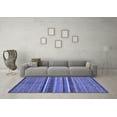 thumbnail image 3 of Ahgly Company Indoor Rectangle Abstract Blue Modern Area Rugs, 2' x 4', 3 of 4