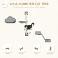 thumbnail image 4 of PawHut 3PCs Cat Shelves with Hammock, Scratching Posts, Jump Platforms, 4 of 10