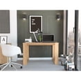 thumbnail image 2 of FM FURNITURE Aurora Writing Computer Desk Engineered Wood Oak, 2 of 8
