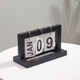 thumbnail image 4 of Calendario de madera plegable, sencillo, para el hogar, estudio, dormitorio, escritorio, calendario perpetuo, accesorios de fotografía, decoraciones, 4 of 6