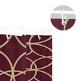 thumbnail image 5 of Yayeee Shower Curtain with Hooks 72"x72" Waterproof Fabric Bathroom Hanging Decor, Red Circles, 5 of 5