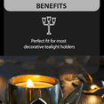 thumbnail image 4 of Palm Wax Tea Light Candles (5-in-1 pack),  Fragrance Free, 4 of 5
