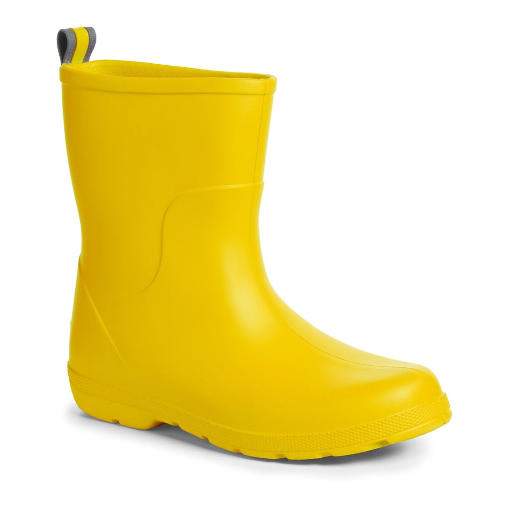 yellow infant rain boots